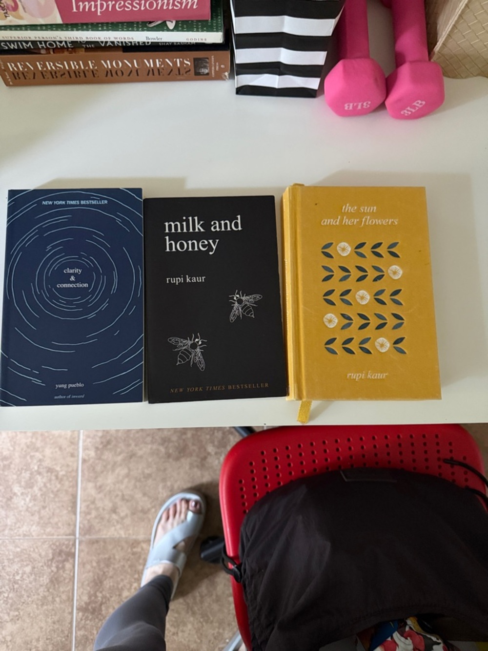 Yung Pueblo and rupi kaur books